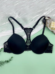  Sexy Bra Solid Underwire Stretch Lace Racer Back Bra