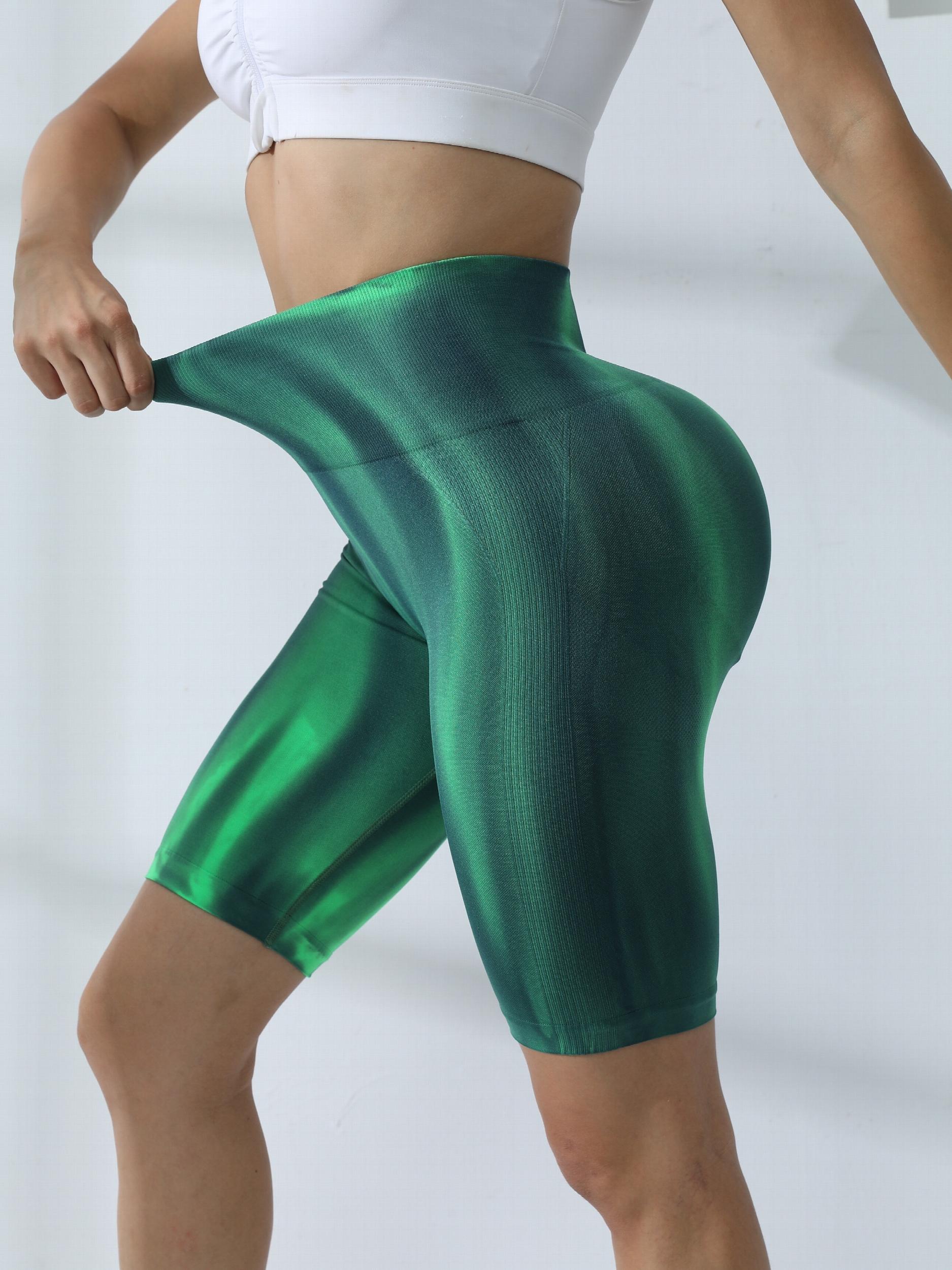 Print Seamless Biker Shorts Butt Lifting High Waist Activewear