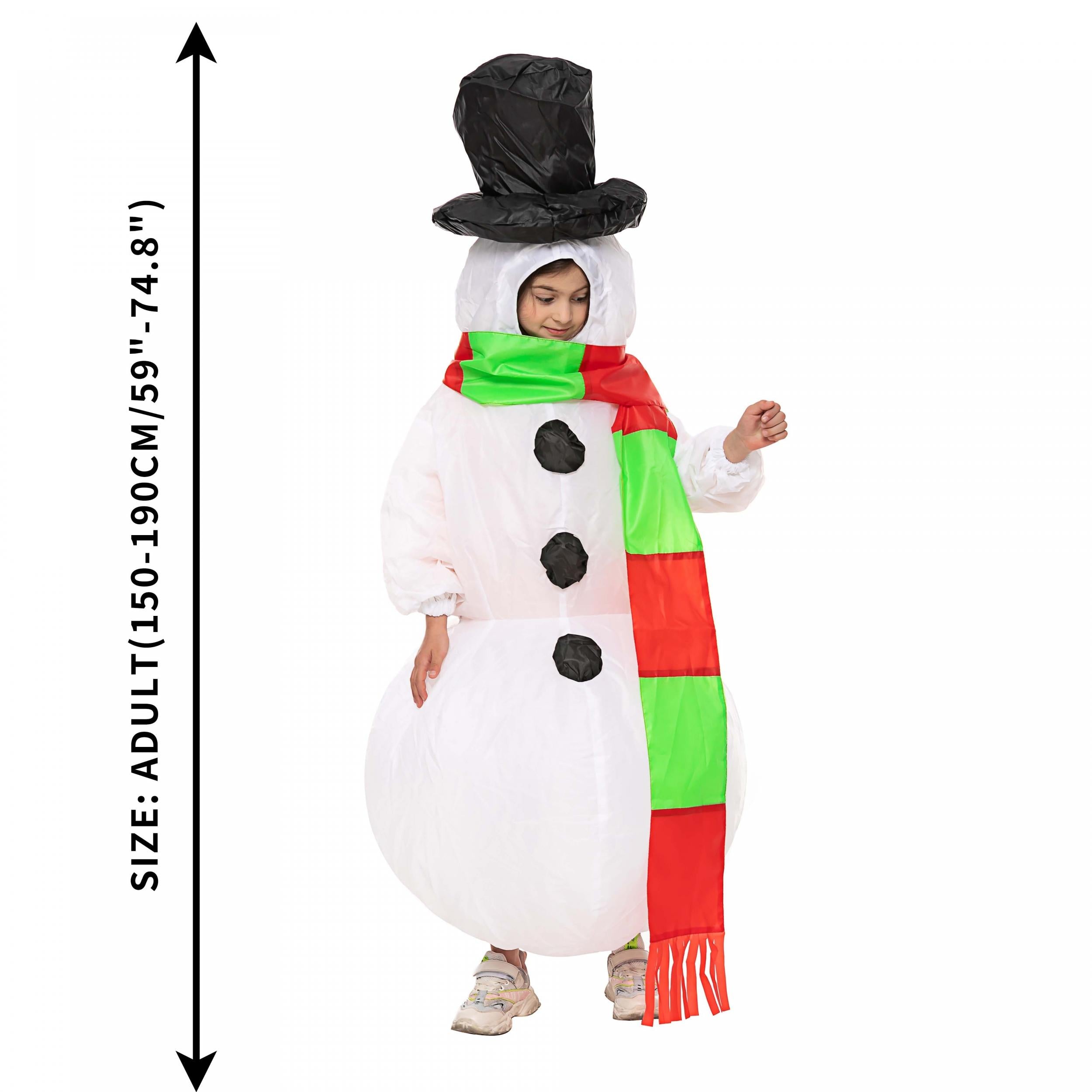 Snowman Inflatable Costume Adults 150cm Halloween Christmas Easter Gift