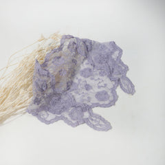 Vintage Flower Embroidery Lace Triangle Scarf