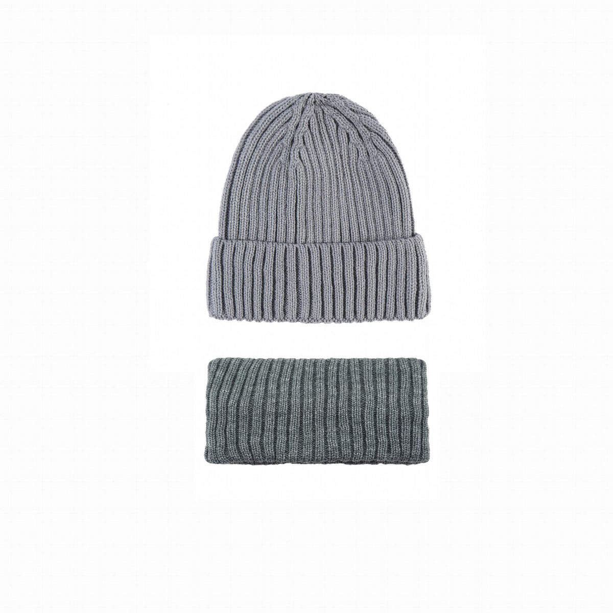 2pcs Woolen Knit Beanie Hat Scarf Set
