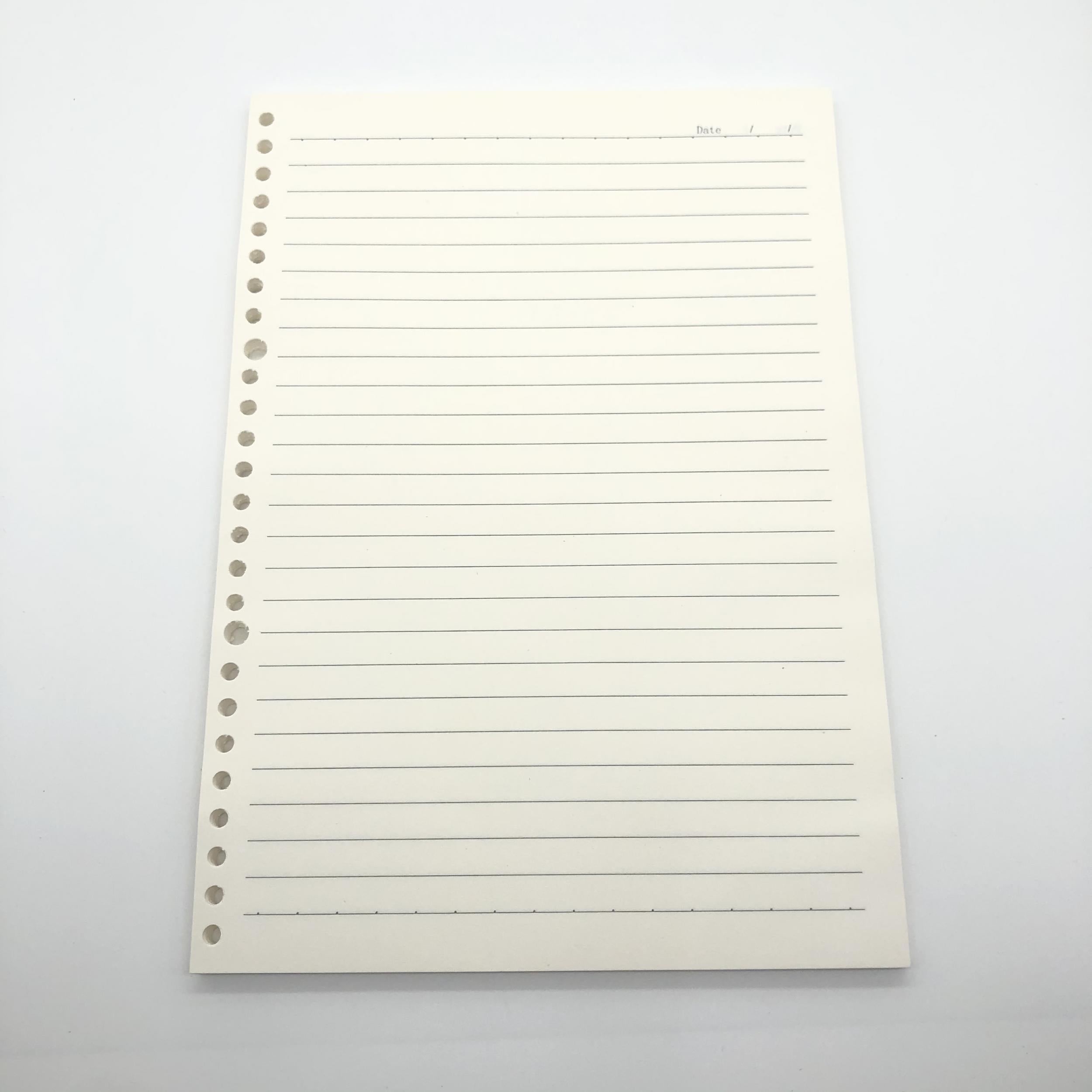 B5 Journal Notebook Refills 26 Holes 60 Sheets