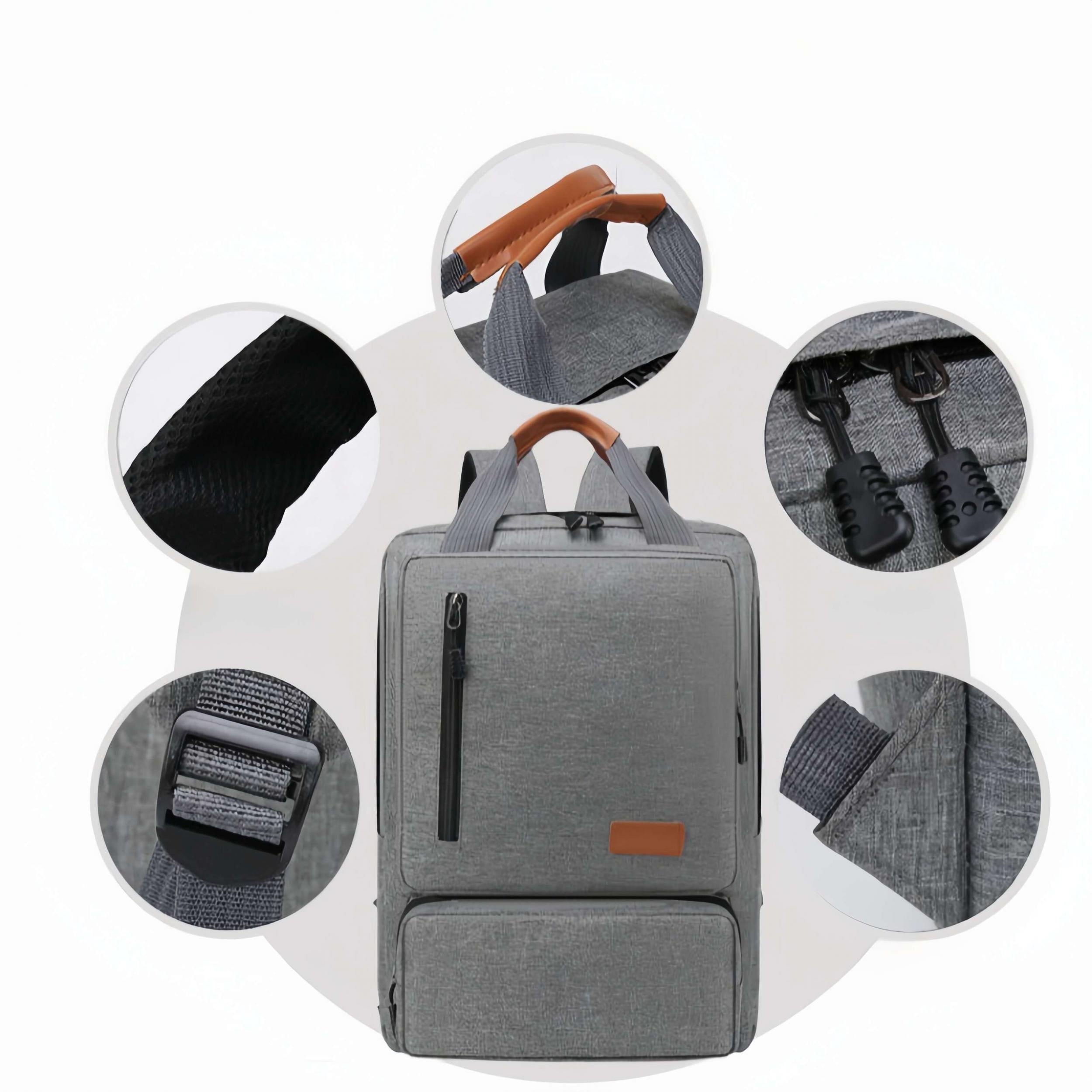 British Style Backpack 3-Piece Set