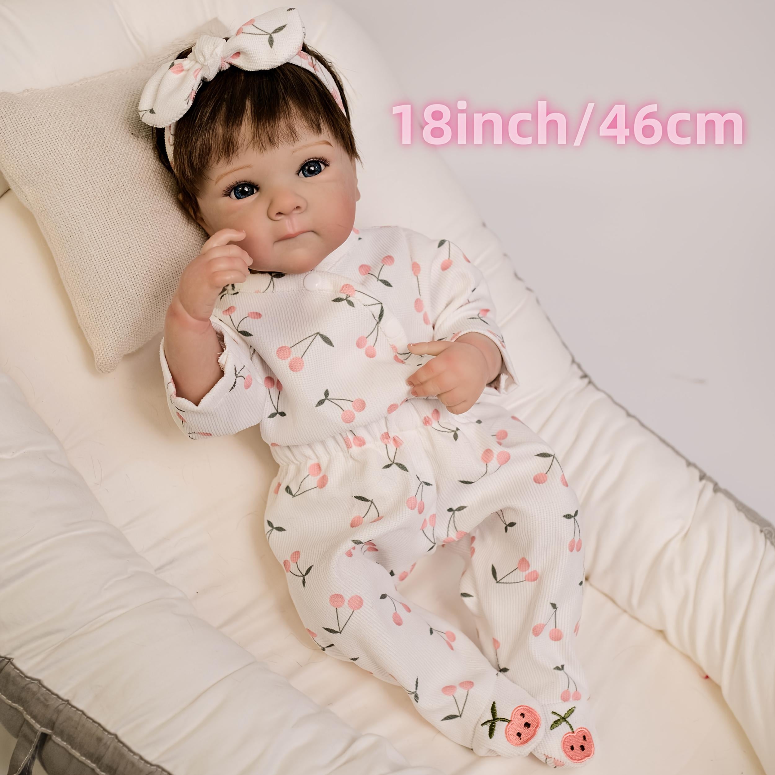18" Reborn Youngsters Girl Doll Soft Touch Realistic Details