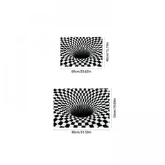 3D Geometric Optical Front Door Floor Mat