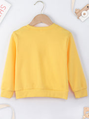 Girls' Letter Print Casual Top