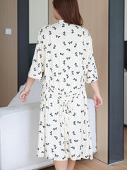  Butterfly Print Cami Nightdress & Belted Nightgown Set