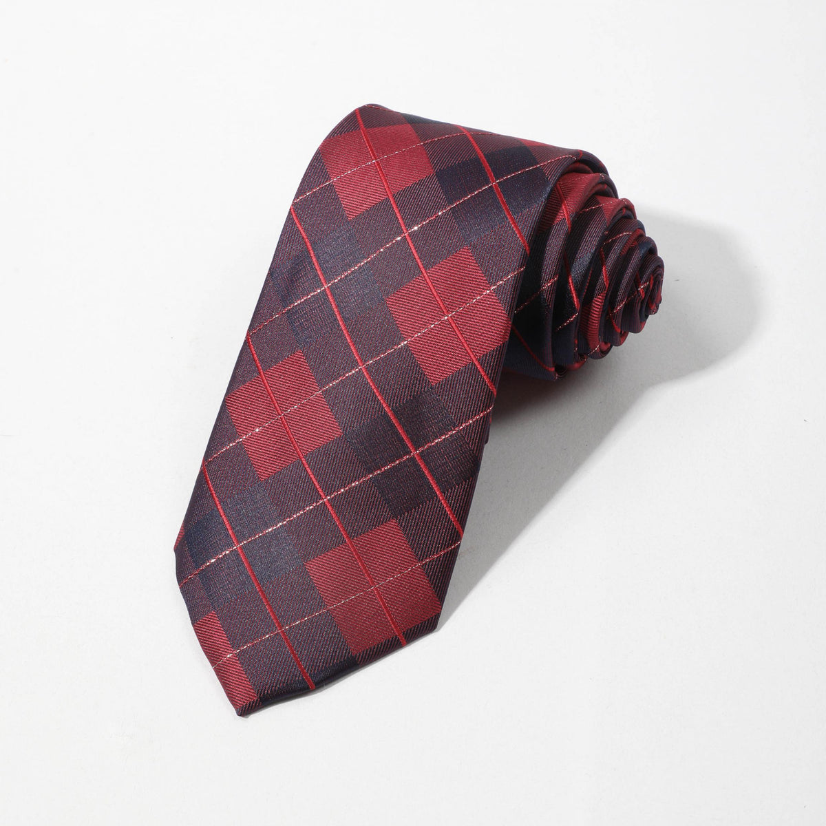 Men's Plaid Stripe Business Necktie