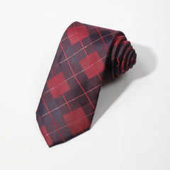 Men's Plaid Stripe Business Necktie