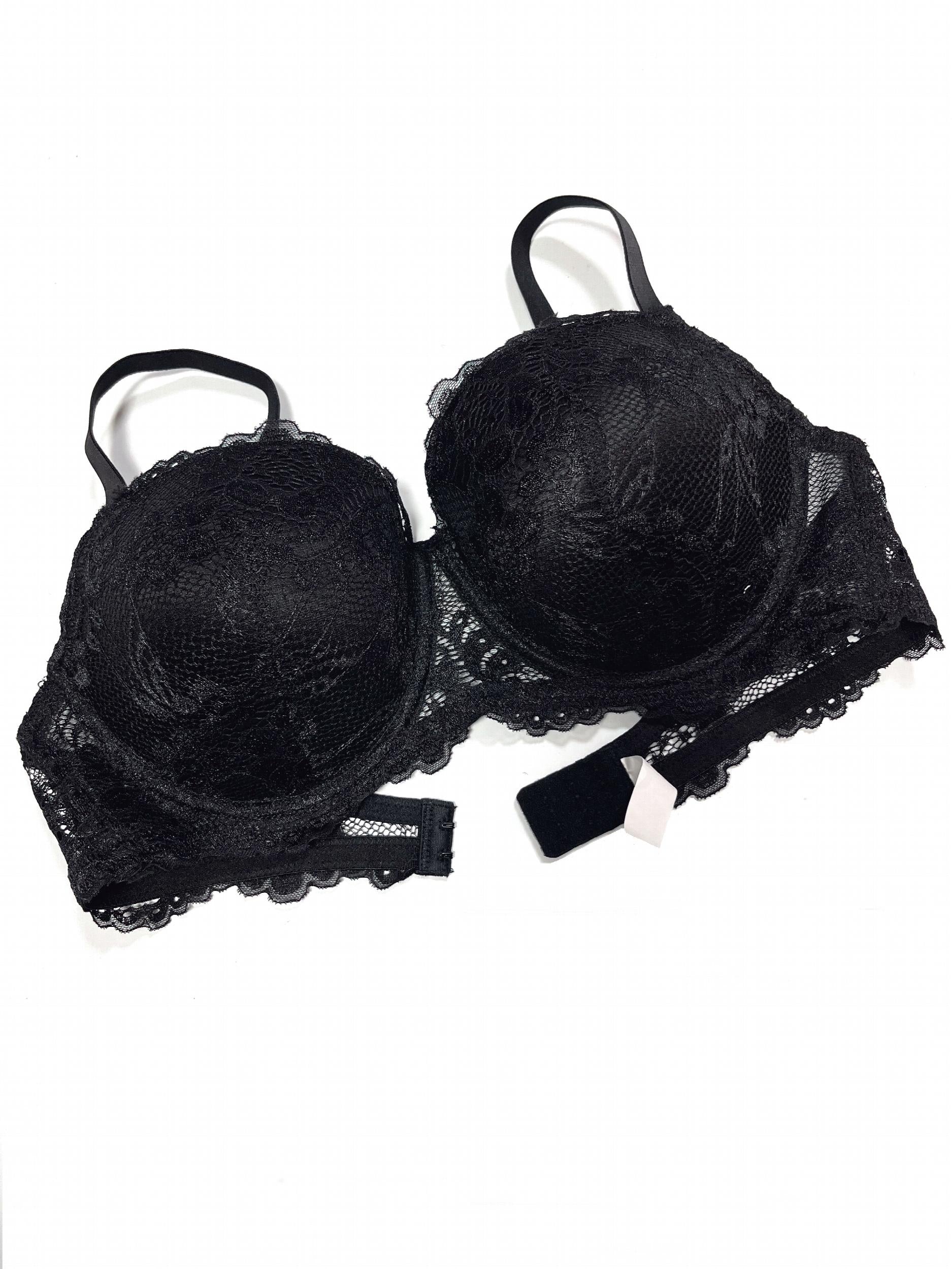  Floral Lace Molded Cup Padded Underwire Bra
