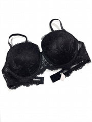  Floral Lace Molded Cup Padded Underwire Bra