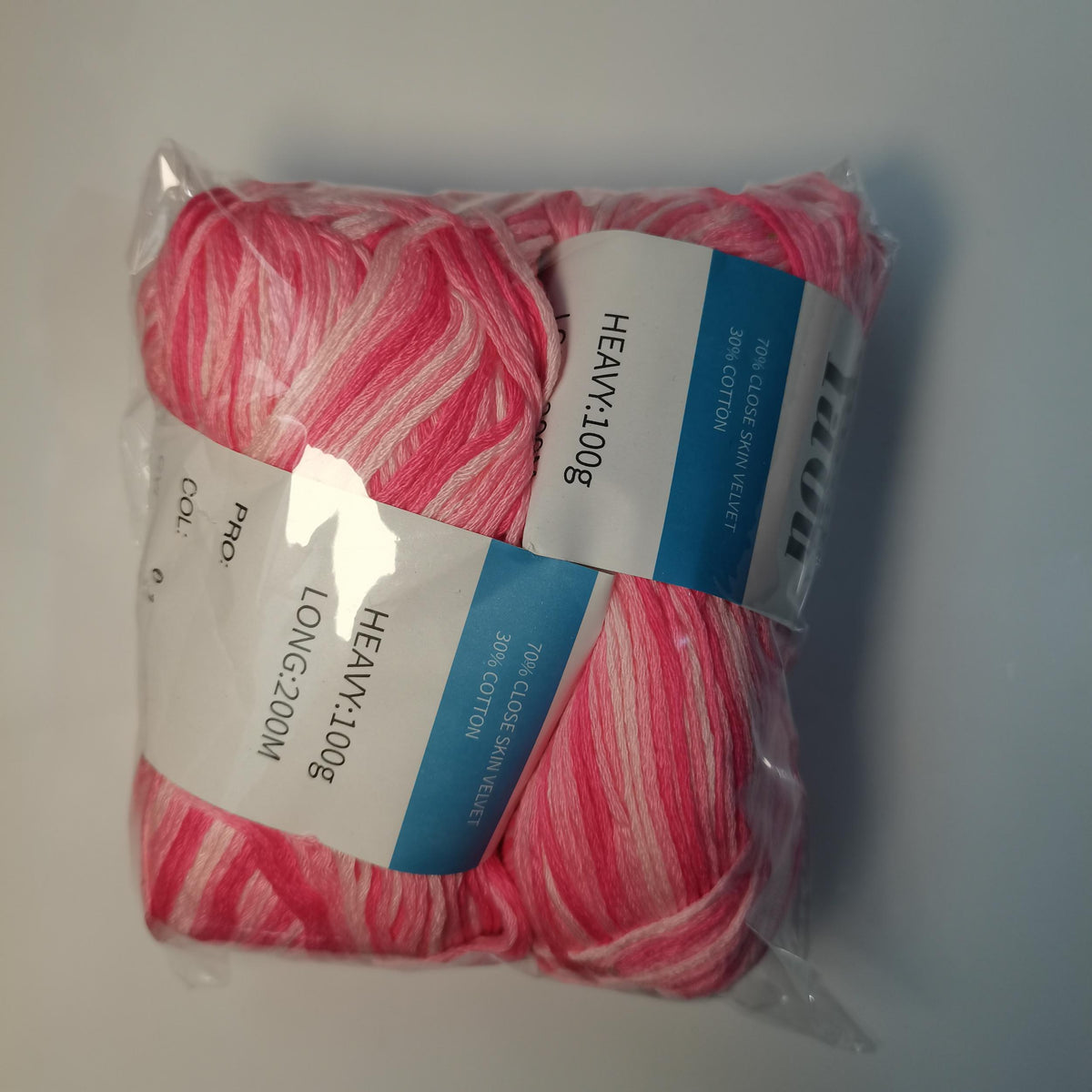 2pcs 8ply Wool Yarn Colorful Section Dyed Medium Thick Wool Towel Knitting 200m