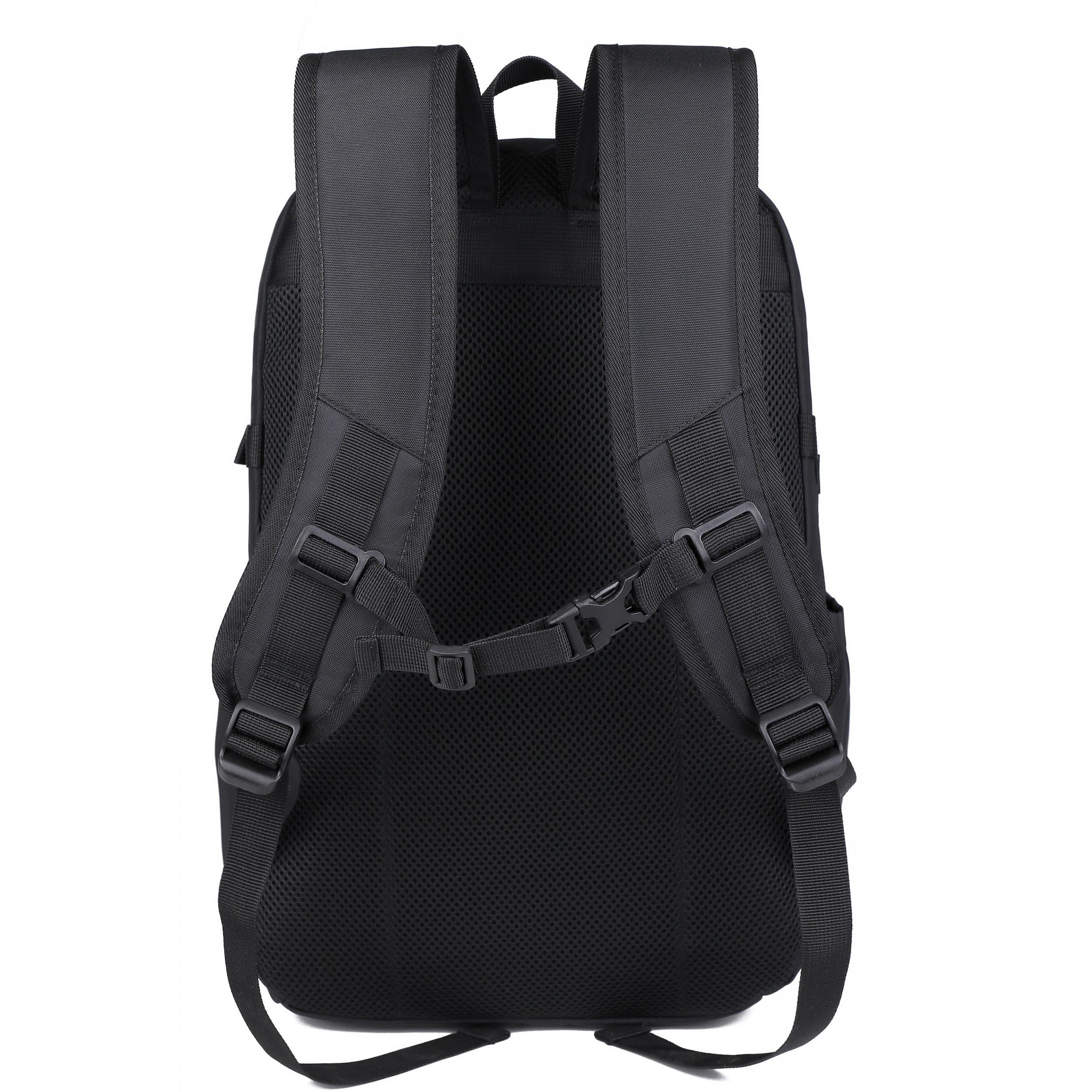 Casual Letter Print Zipper Backpack Large Capacity Travel Storage Rucksack