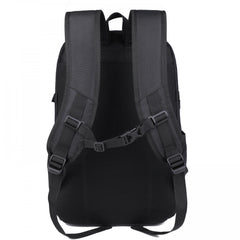 Casual Letter Print Zipper Backpack Large Capacity Travel Storage Rucksack