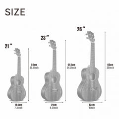 Camwood UKULELE Rosewood 21 23 66 04 Cm For Beginners
