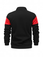 Men's Casual Stand Collar Zipper Jacket
