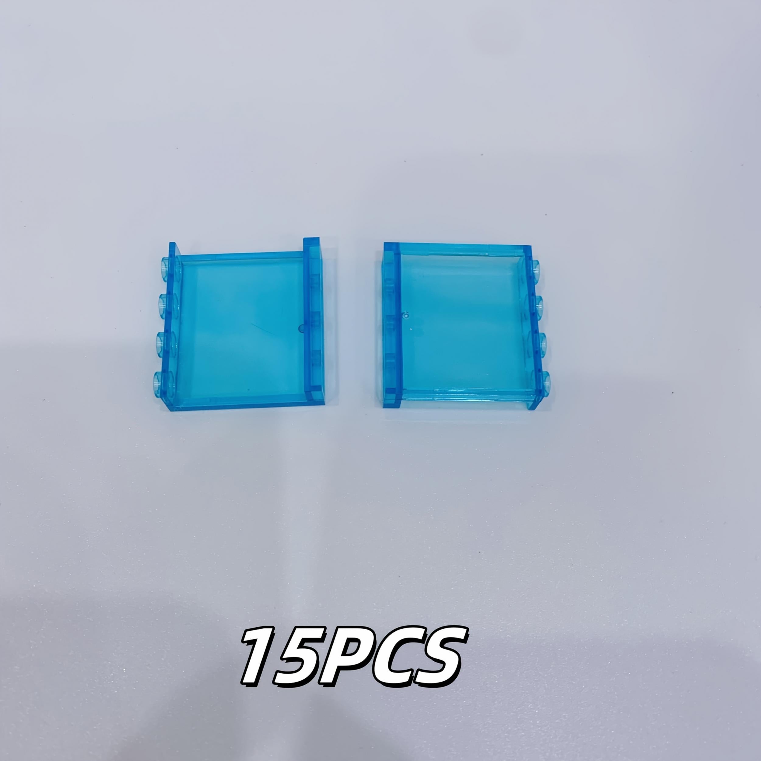 15pcs Clear Panel Transparent Wall Bricks Building Blocks