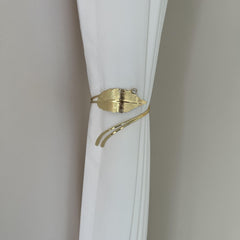 Crystal Leaf Alloy Curtain Clips - Easy Installation