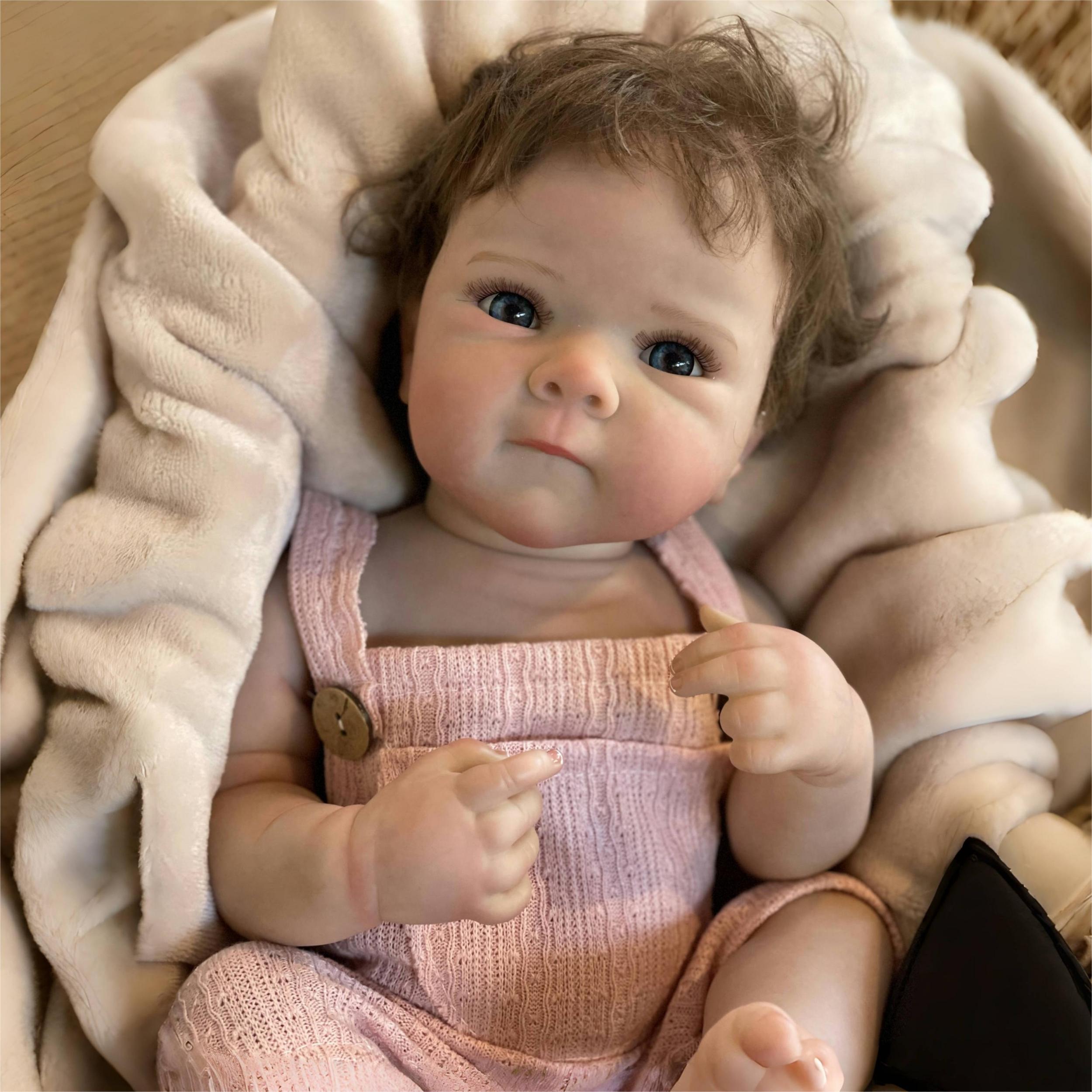 Realistic Reborn Doll Soft Full Body Vinyl Waterproof Painted Doll