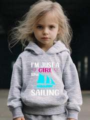 Girl Sailing Pattern 2pcs Activewear Sets for Sports Running