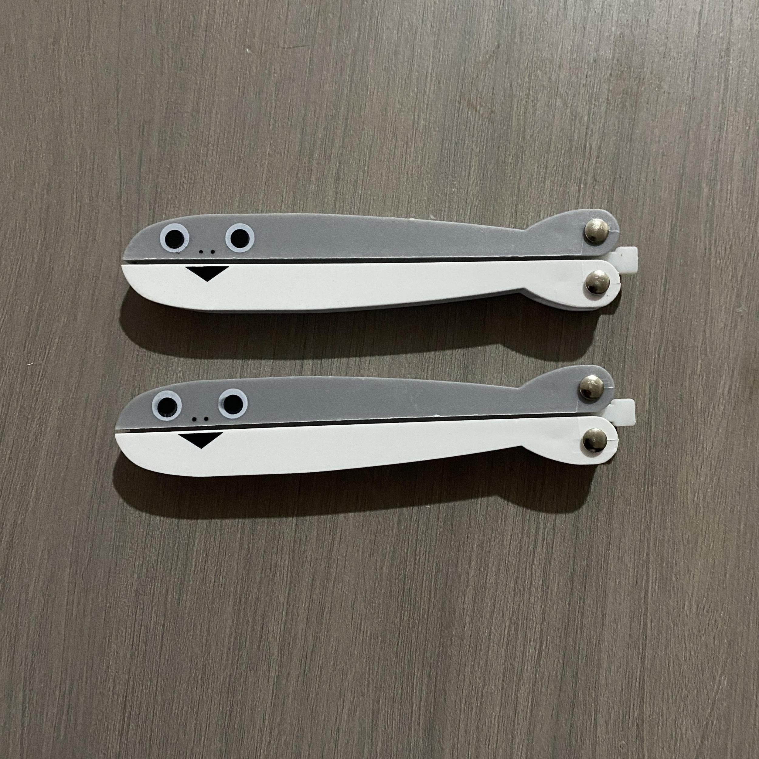 3D Printed Fish Bone Butterfly Game Training Toy