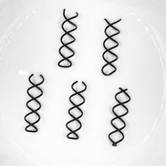 5pcs Spiral Hair Clip U Shaped Hair Styler Ponytail Bun Headwear Hairpin