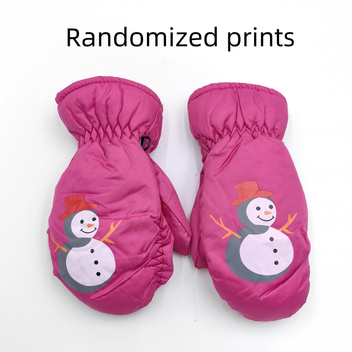 Kids Winter Gloves, Finger & Thumb Protection, Cartoon Skiing Glove
