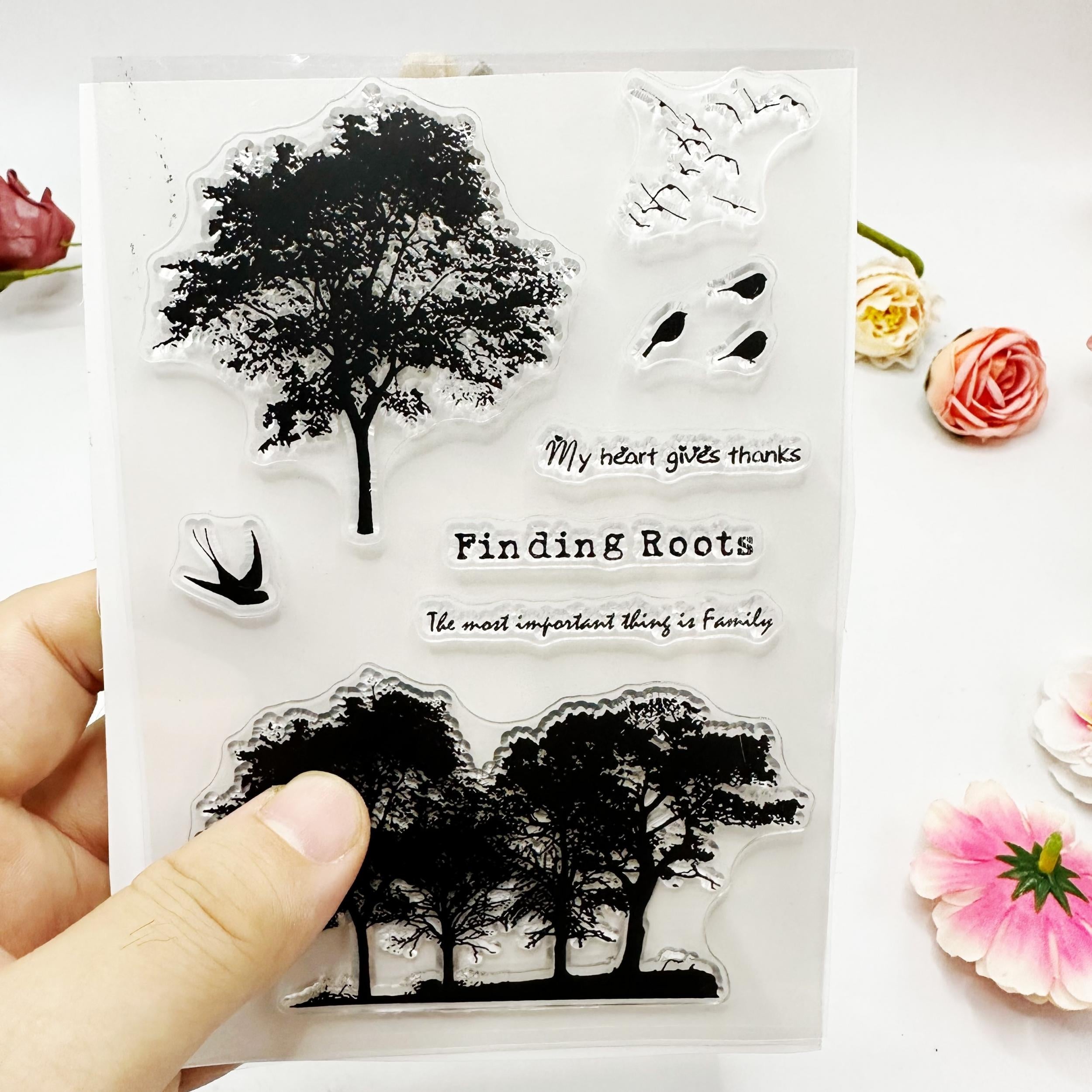 Tree Stamp Printing & Stamping Comic Scrapbook Art