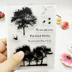 Tree Stamp Printing & Stamping Comic Scrapbook Art