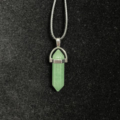 Colorful Chakra Pendant Crystal Pointed Prism Shape Pendants for Jewelry Making