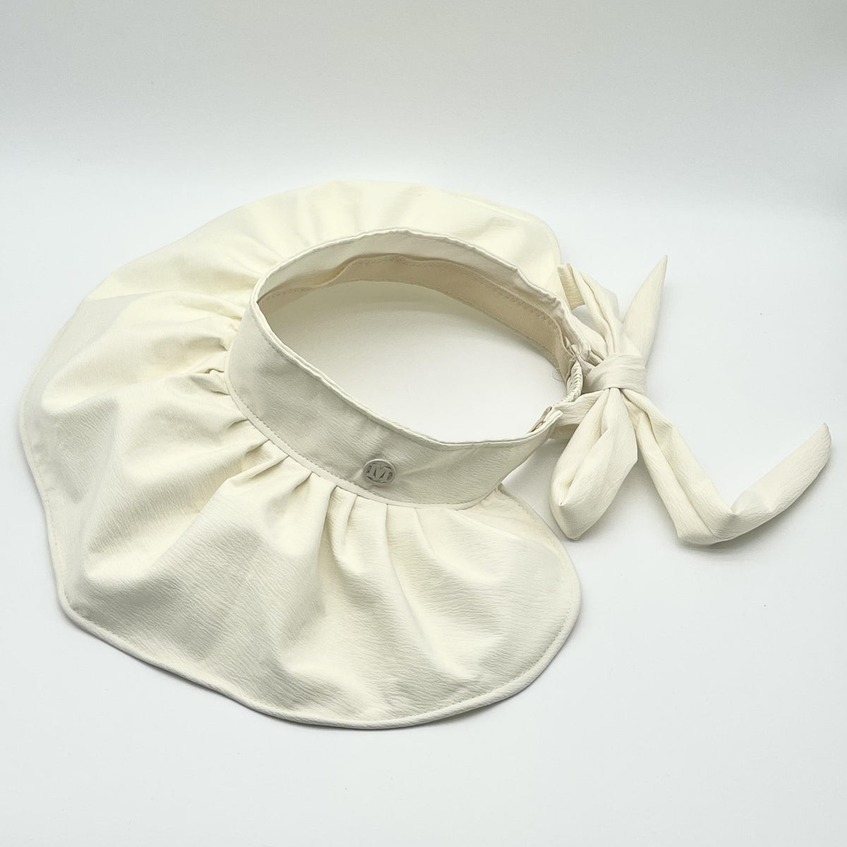 Beige Shell Visor Hat Wide Brim Sunshade UV Protection Sun Hat