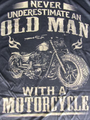 Men's 3D Motorcycle Print T Shirt Casual Mid Stretch Tee