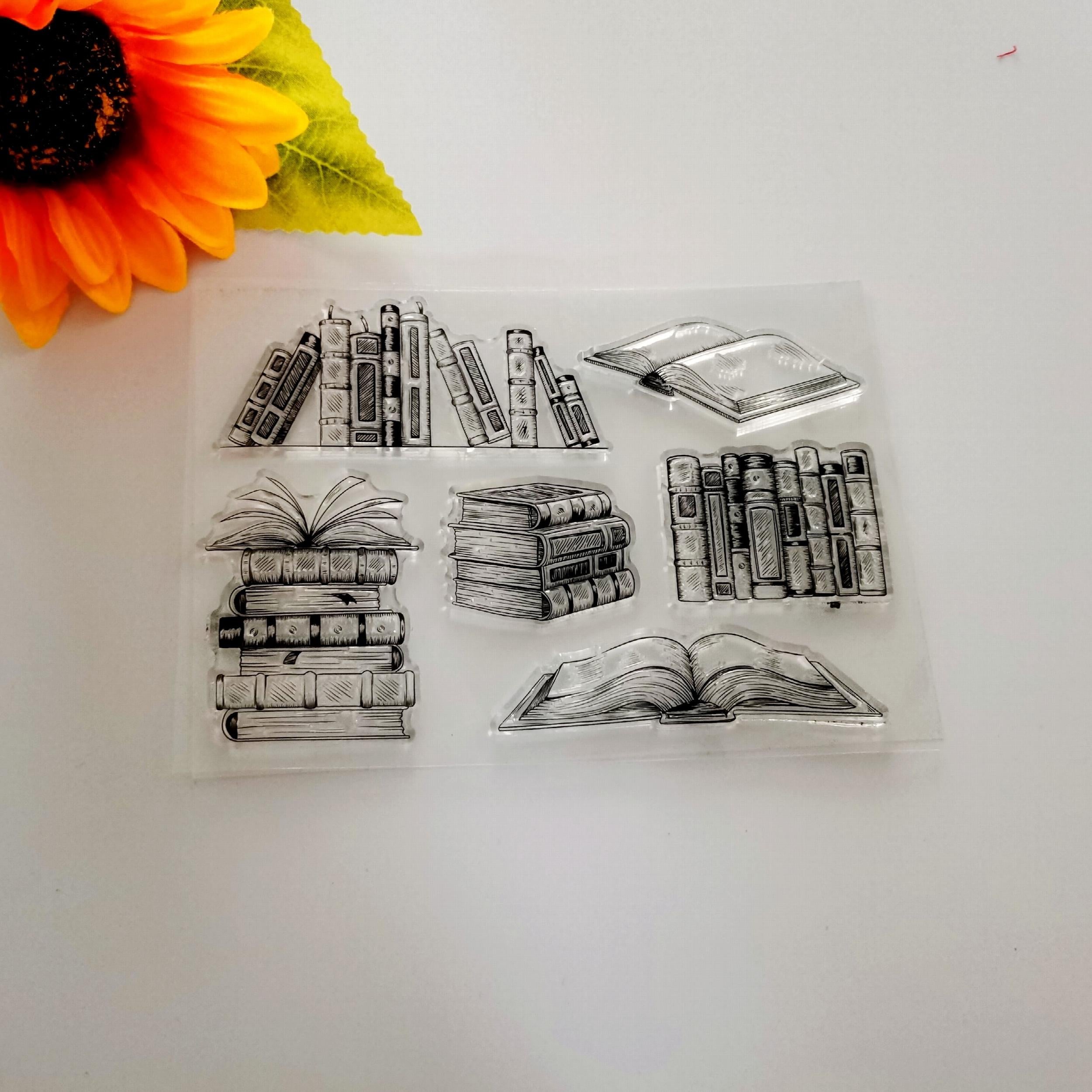 1pc Book Silicone Transparent Stamp DIY Scrapbooking Decoration