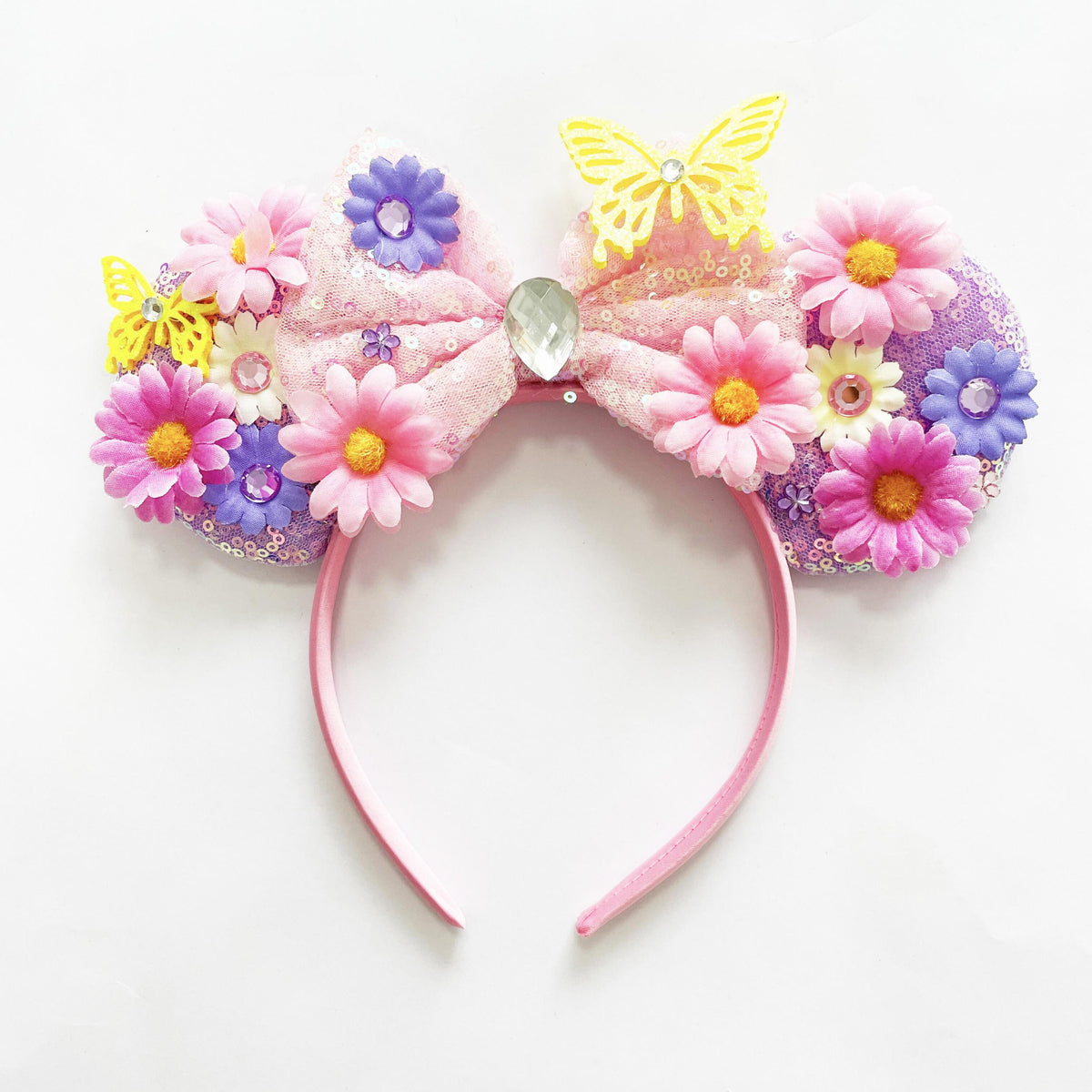 Cosplay Headdress Flower Bow Headband Mouse Ears Headbands For Party Decoration