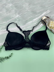  Sexy Bra Solid Underwire Stretch Lace Racer Back Bra