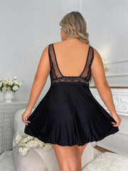  Sexy Nightdress Deep V Neck Sleep Tank Dress