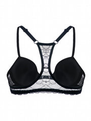Lace T-Shirt Bra Front Buckle Push Up Bra