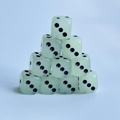 5pcs Luminous Dice Set 16mm Circular Dot Nightclub Bar KTV Entertainment