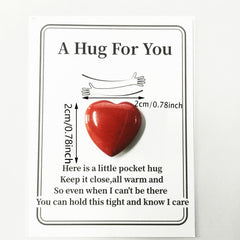 Natural Stone Birthday Pocket Hug Token For Women Long Distance Friendship BFF