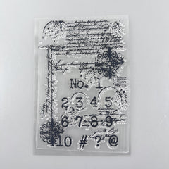 Number Stamps Stencils for DIY Scrapbook Card Craft Embossing
