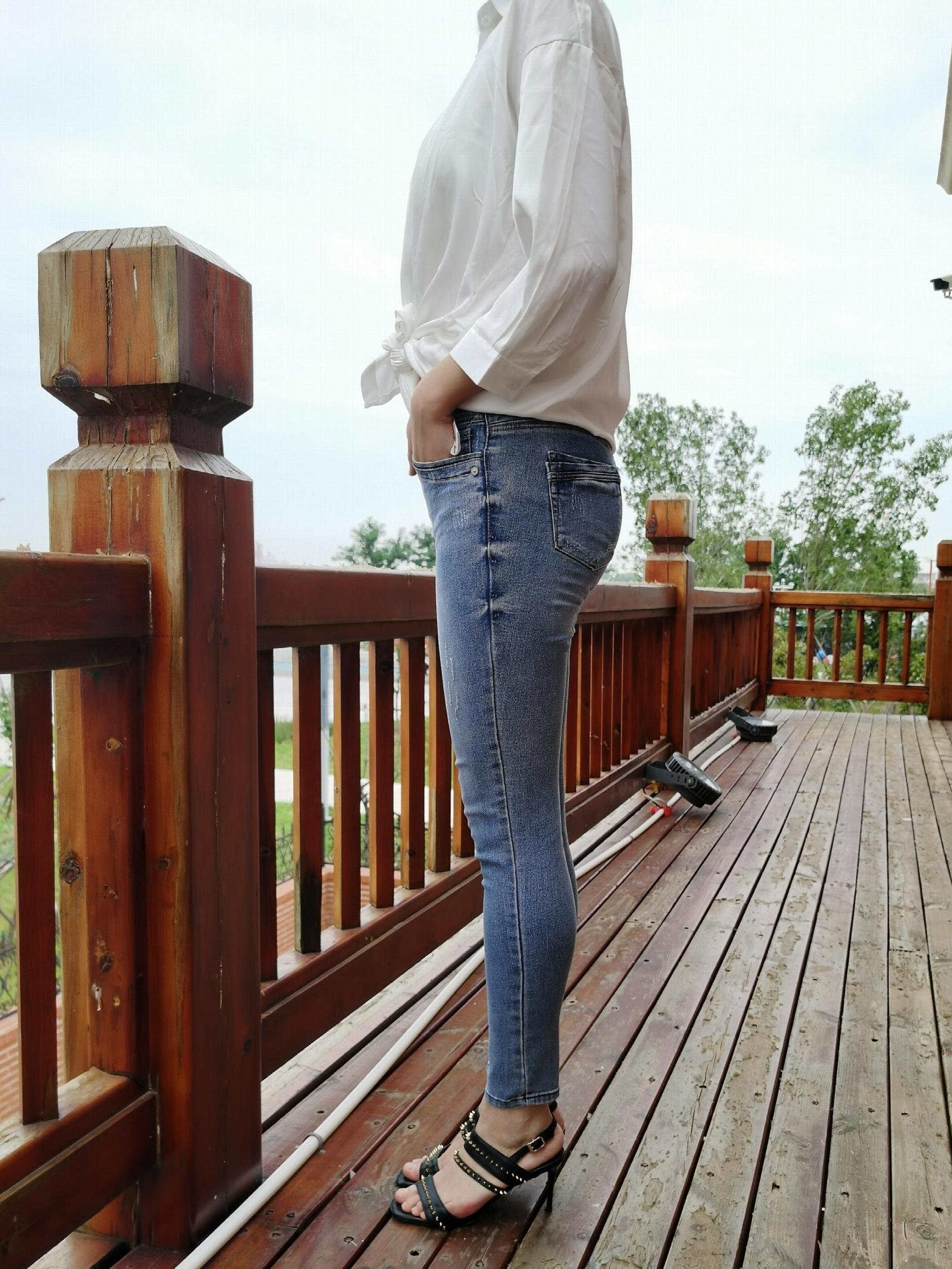  Button Fly Stretch Skinny Jeans