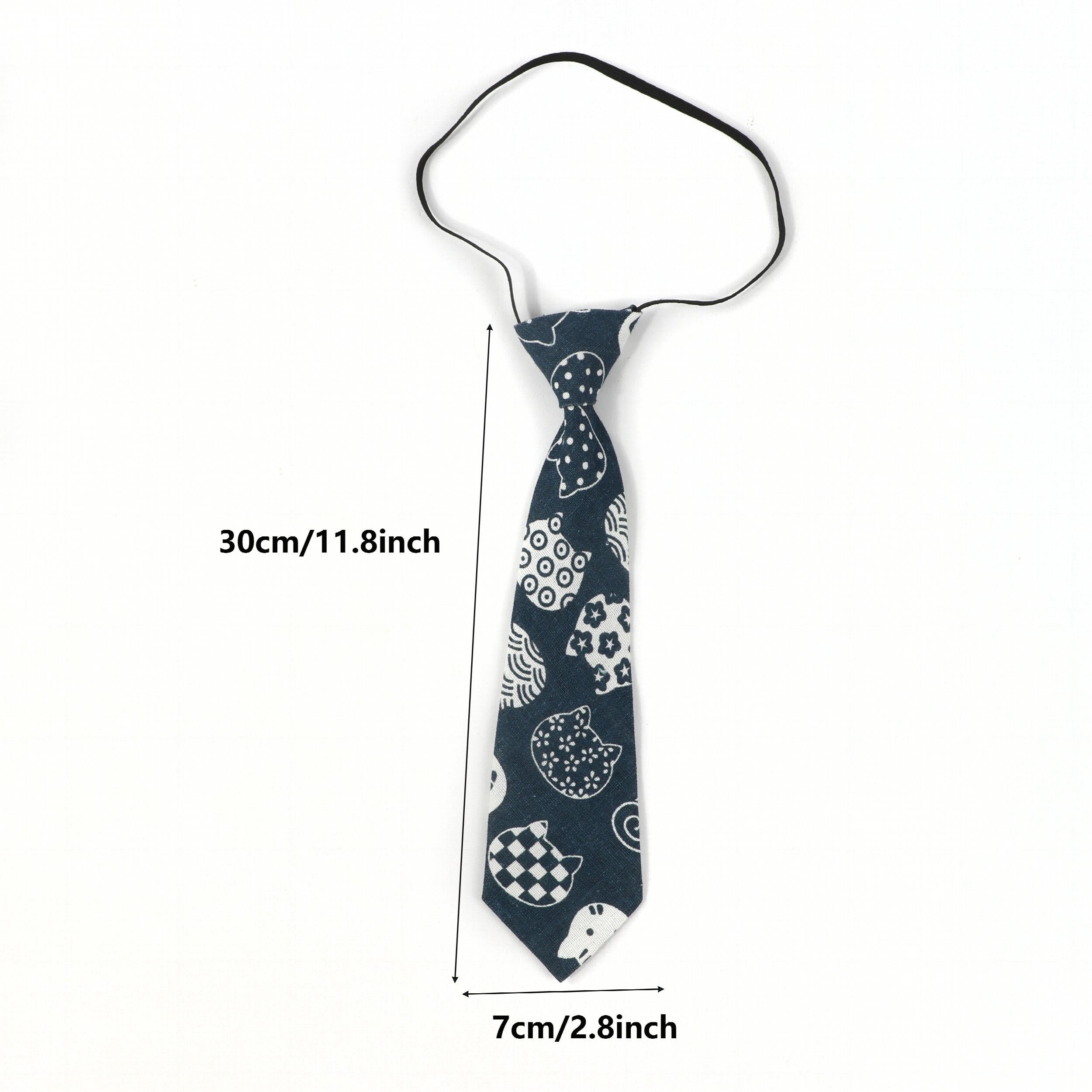 Kids College Style Cartoon Animals Tie - Boys & Girls Students