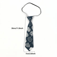Kids College Style Cartoon Animals Tie - Boys & Girls Students