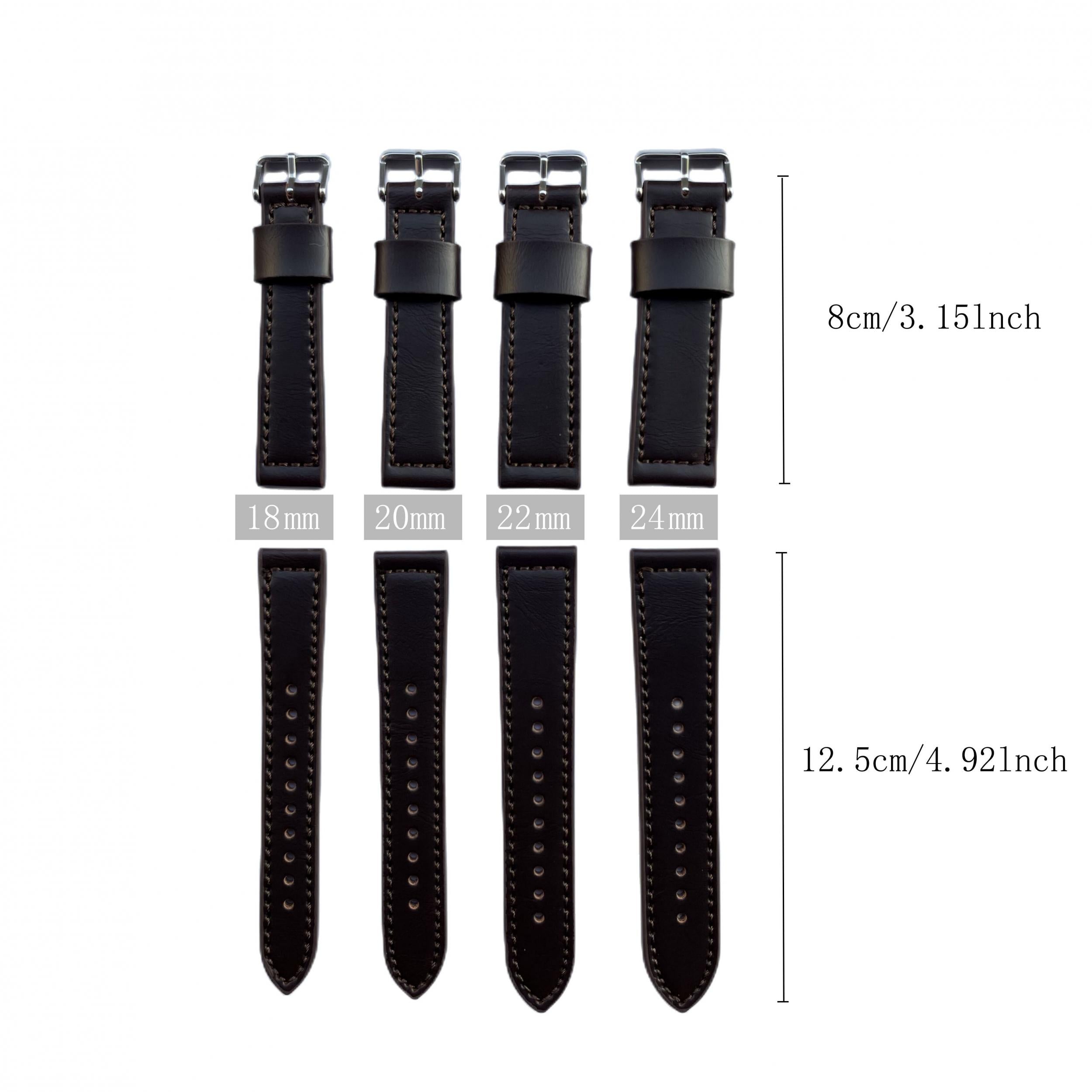 Soft Hand Stitch Straight Hair Smart Watch Strap