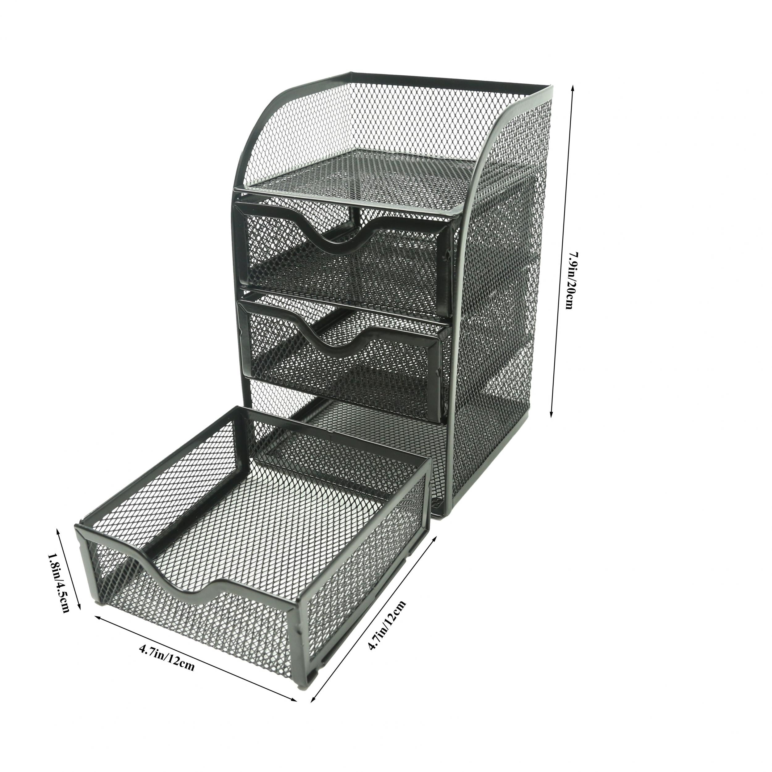 4 Tier Mesh Desk Organizer for School Dorm and Home Office
