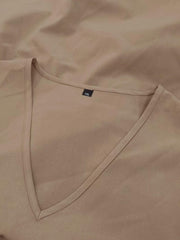  V Neck Loose Fit Top & Pants Two Piece Set