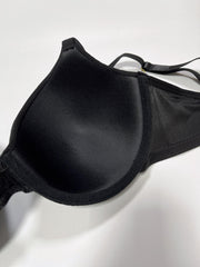  Underwire Push Up Bra Solid Full Cover Molded Cup Women's Plus