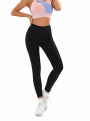 Comfy Solid Leggings Breathable Yoga Workout Pants