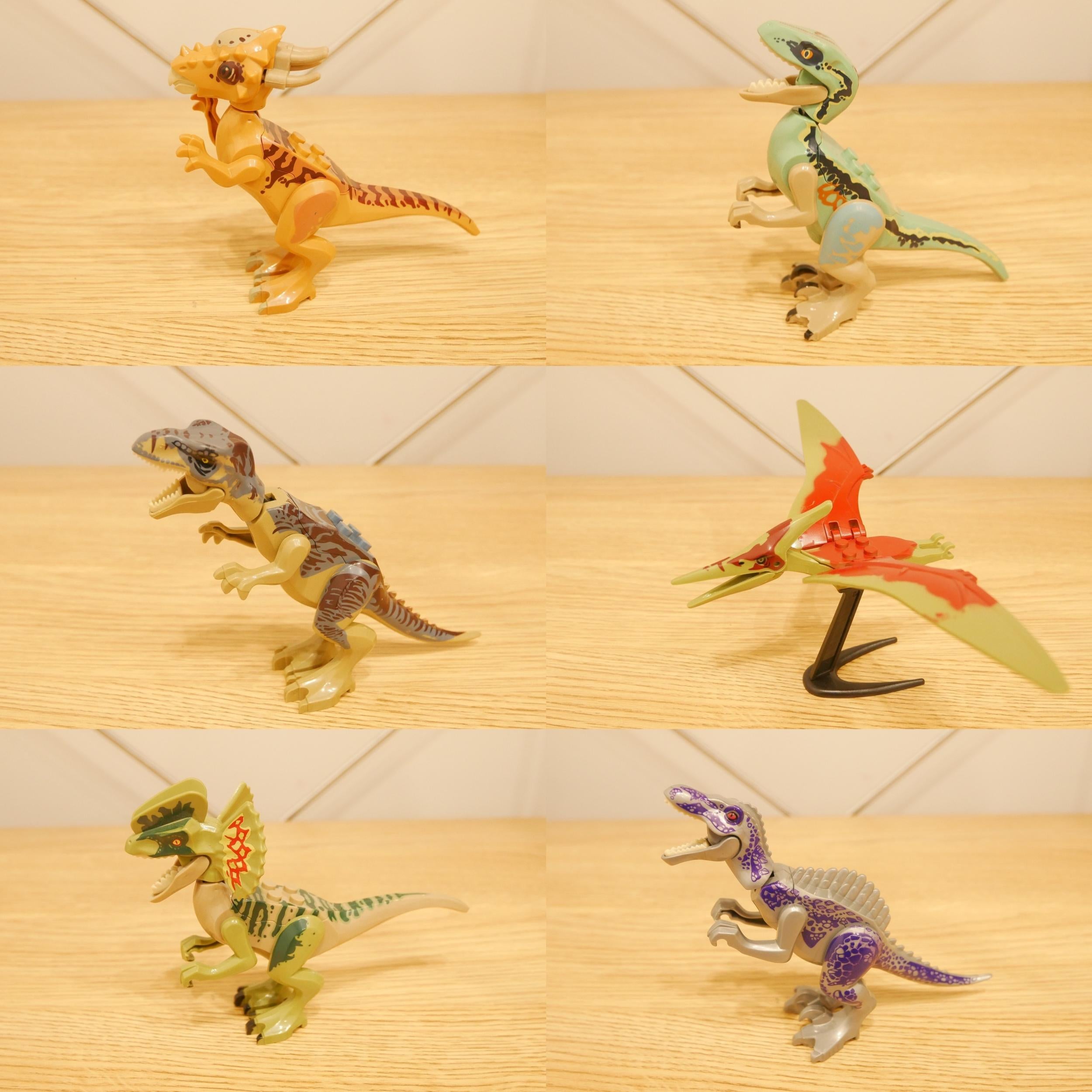 12pcs Dinosaur Building Blocks Egg Toys Assembling Models Birthday Prizes