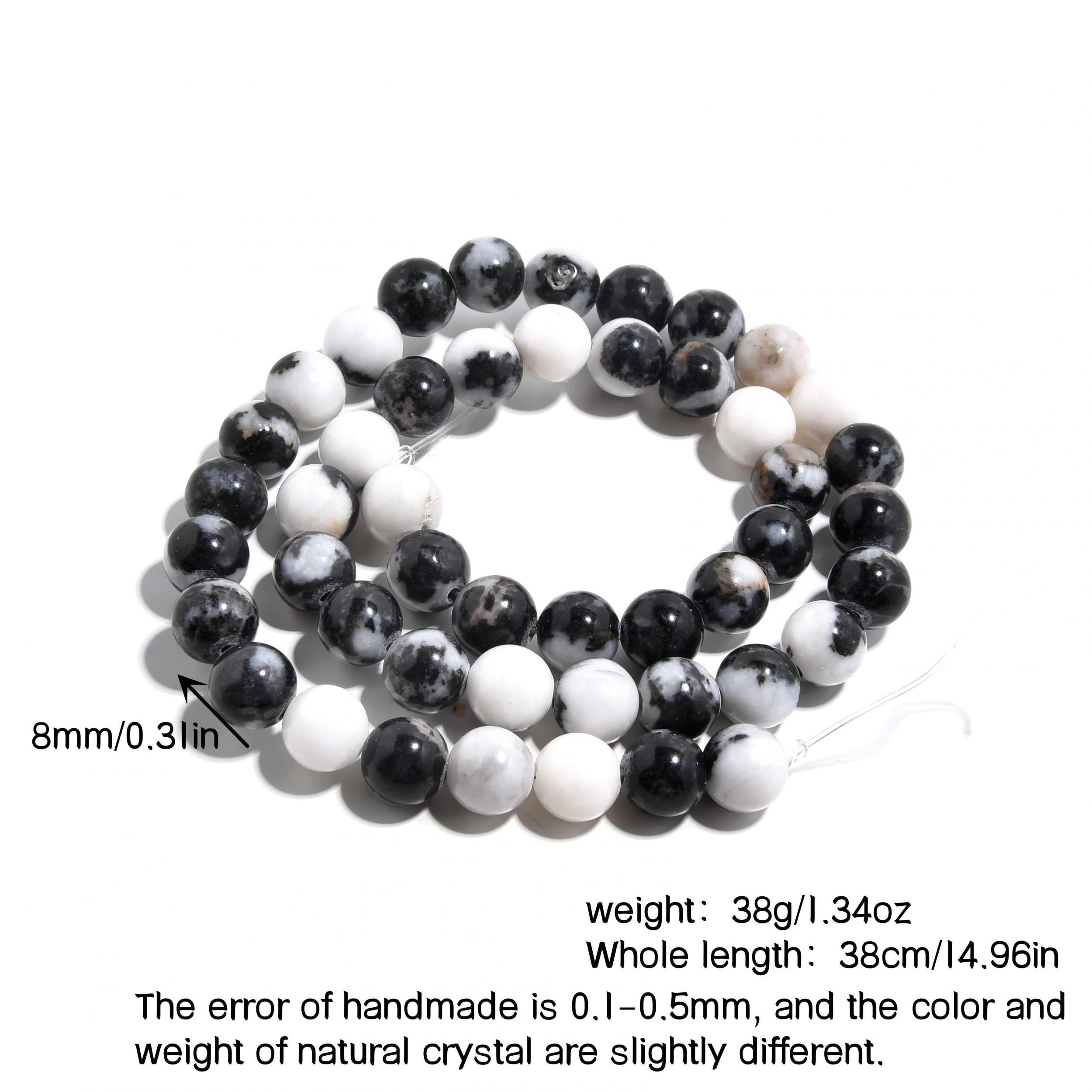 8mm Natural Crystal Long Chain Loose Beads Semi-finished Jewelry